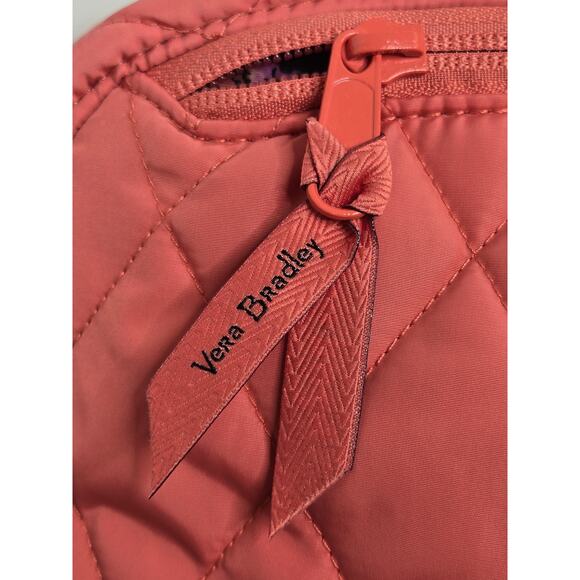 Vera Bradley NWT Quilted Medium Travel Bag trolley sleeve Blush Sienna - Picture 7 of 17